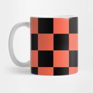 Bittersweet and Black Chessboard Pattern Mug